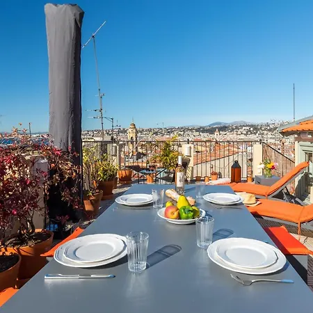 Le Chateau - The Beautiful Sight In Old Town, Private Terrace Apartman Nizza