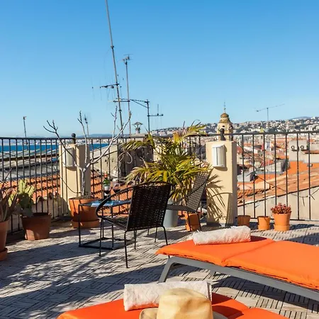 아파트 Le Chateau - The Beautiful Sight In Old Town, Private Terrace 니스